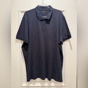 Vince Classic Slub Polo (black)